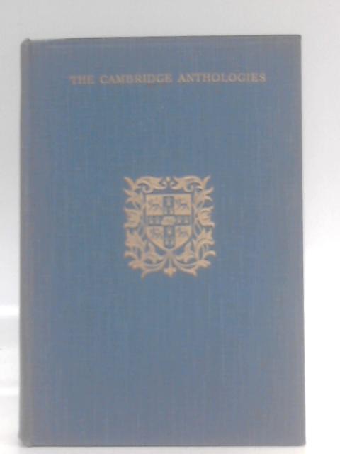 Literary Friendships in the Age of Wordsworth. An anthology selected and edited by R. C. Bald (Cambridge Anthologies.) By Robert Cecil Bald