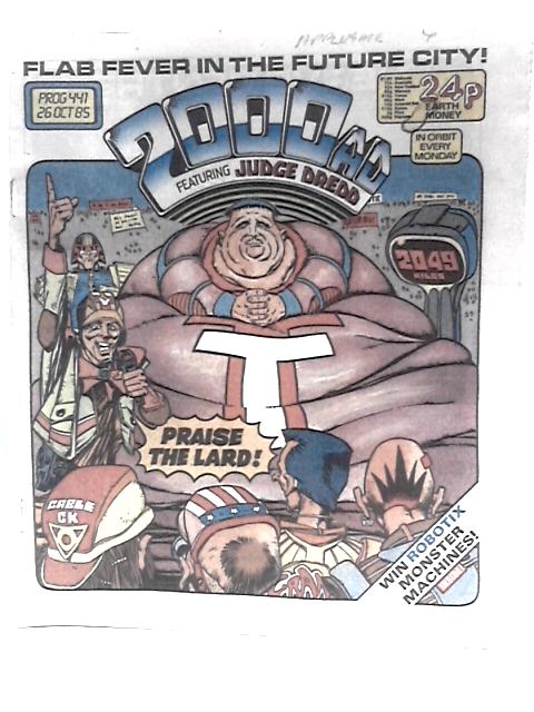 2000AD Featuring Judge Dredd Prog 441 By Unstated