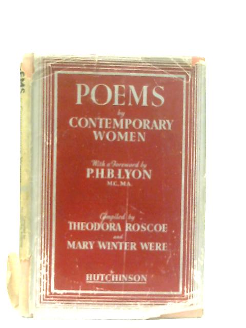 Poems By Contemporary Women von Theodora Roscoe and Mary Winter Were