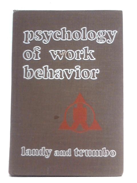 Title: Psychology of work behavior The Dorsey series in p von Frank J. Landy