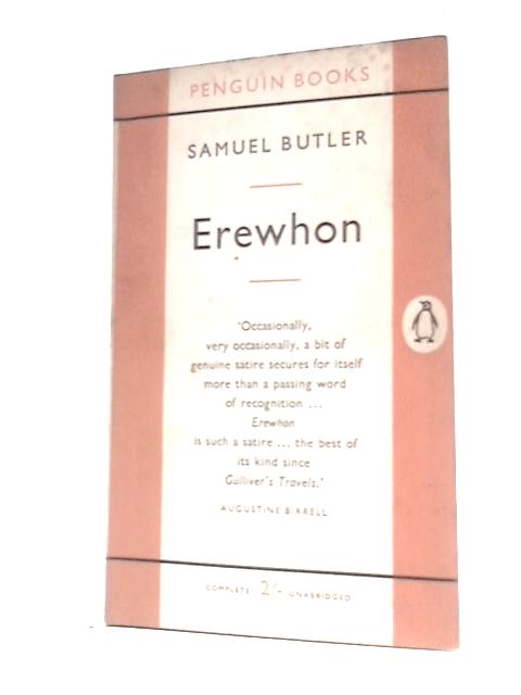 Erewhon By Samuel Butler