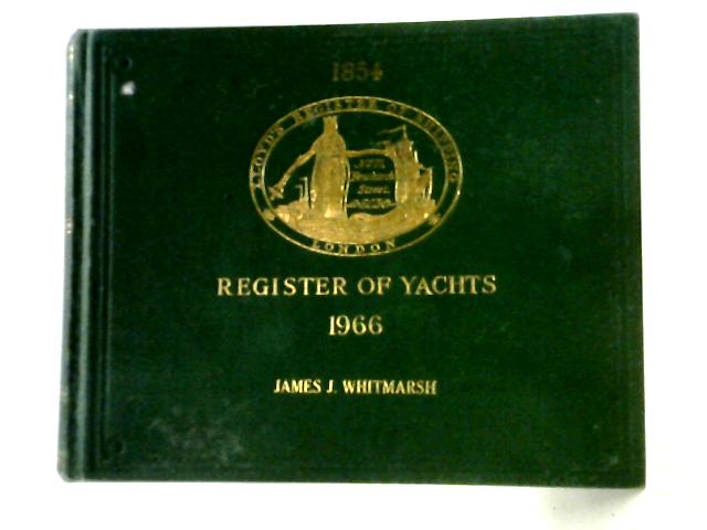 Register Of Yachts 1966 By Anon