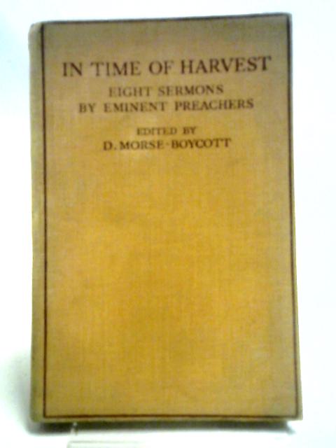 In Time Of Harvest By Rev. Desmond Morse-Boycott