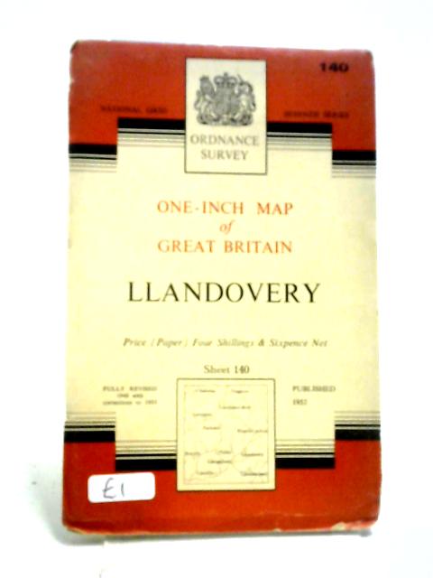 One-Inch Map of Great Britain: Llandovery By Ordnance Survey