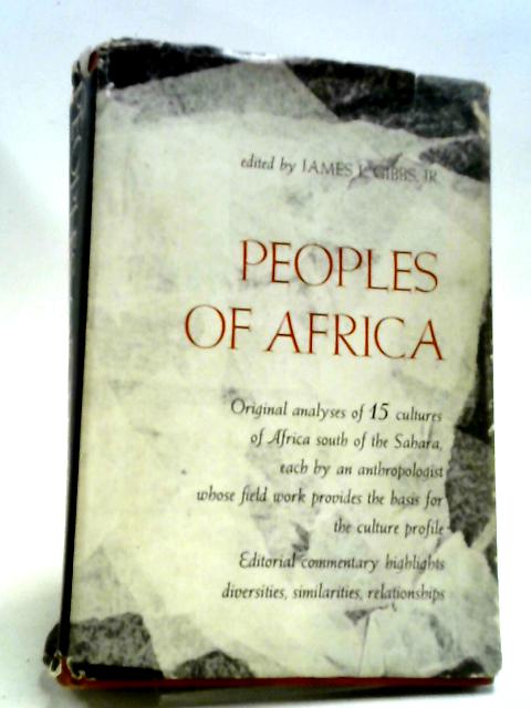 Peoples of Africa By James L. Gibbs, Jr.