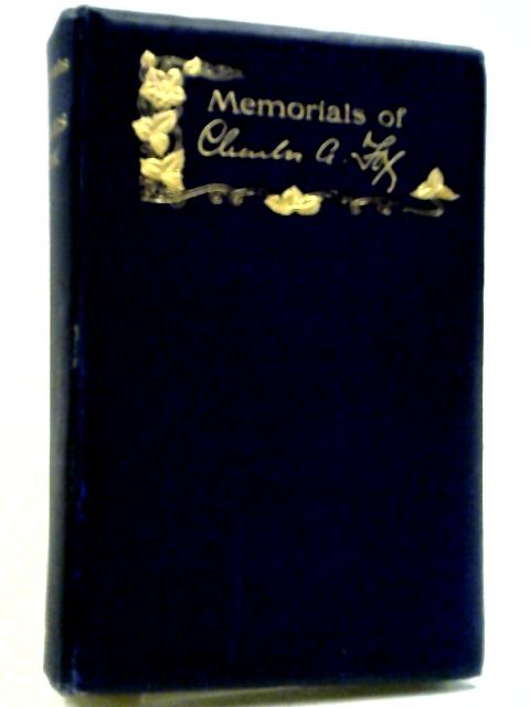 Charles Armstrong Fox Memorials von Sophia M. Nugent