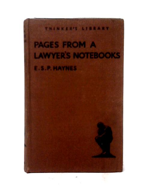 Pages From a Lawyers Notebooks von E. S. P Haynes