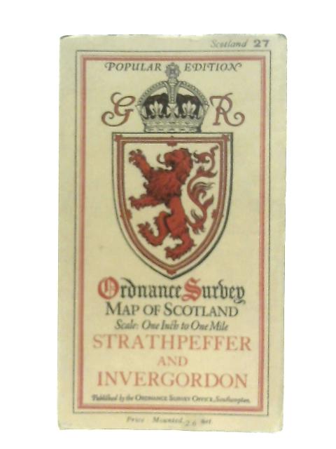 Ordnance Survey Map of Scotland Sheet 27 Strathpeffer and Invergordon By Anon
