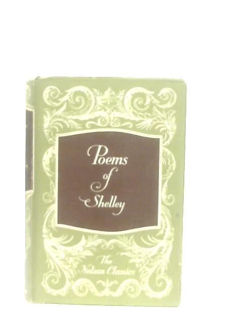 Poems of Shelley By Percy Bysshe Shelley