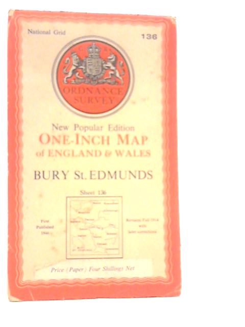 One-Inch Map of England & Wales Bury St.Edmunds Sheet 136