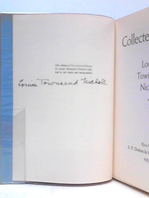 Collected Poems By Louise Townsend Nicholl