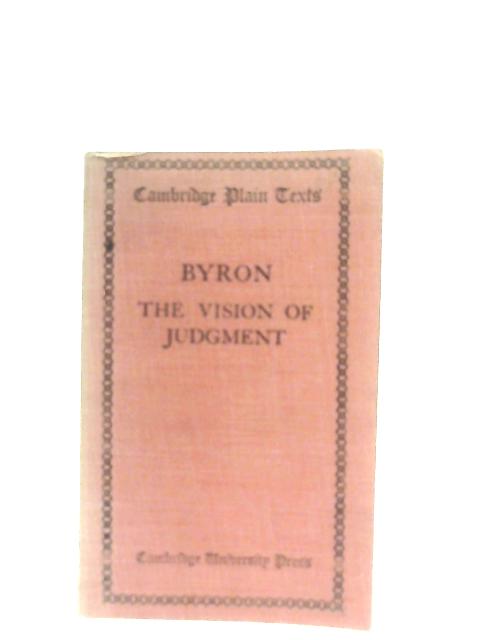 The Vision of Judgement von Lord Byron