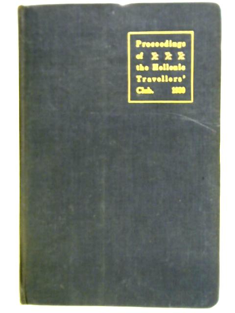 Proceedings of the Hellenic Travellers' Club 1930 By Unstated