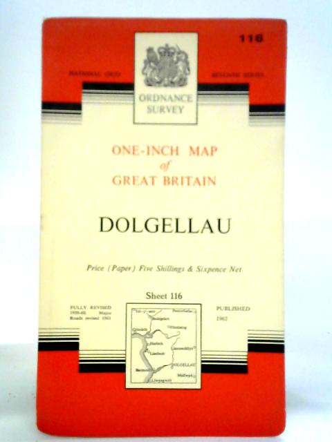 Dolgellau: One-inch Map of Great Britain - Sheet 116 By Unstated