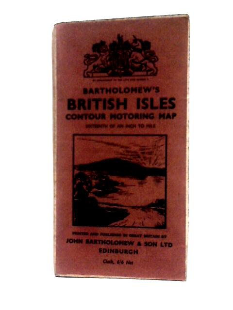 Bartholomew's British Isles Contour Motoring Map By John Bartholomew