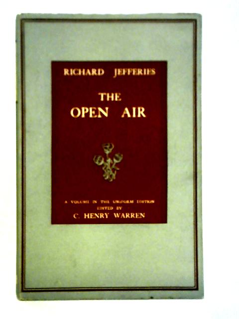 The Open Air By Richard Jefferies