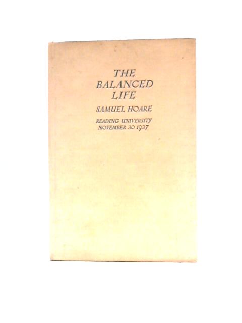 The Balanced Life By Samuel Hoare