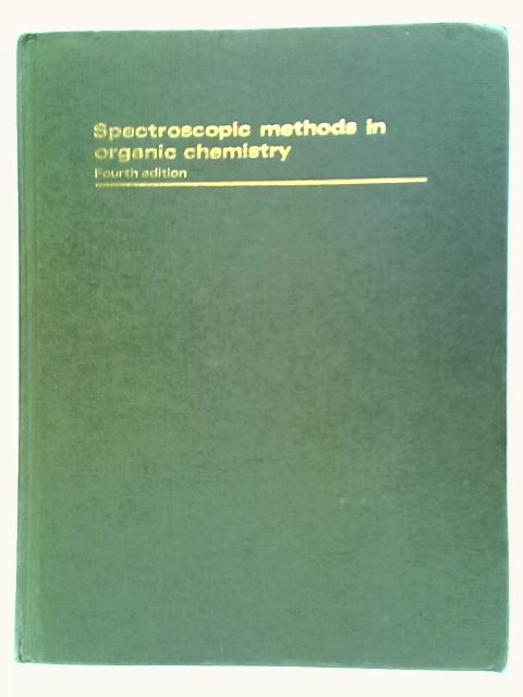 Spectroscopic Methods in Organic Chemistry By Dudley H. Williams & Ian Fleming