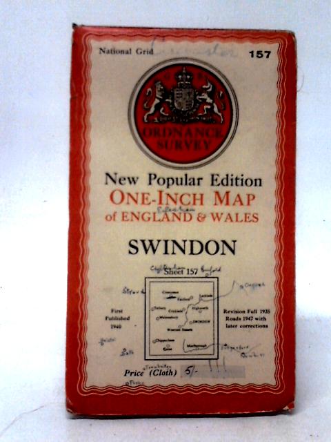 Ordnance Survey One-Inch Map of England & Wales Sheet 157 Swindon By Anon