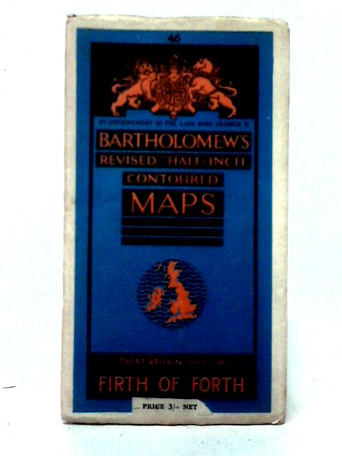 Bartholomews Pocket Atlas Revised Half Inch Contoured Map Sheet 46 Firth Of Forth von Unstated