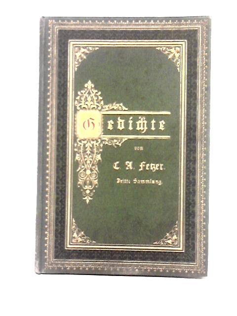 Gedichte By Carl August Fetzer