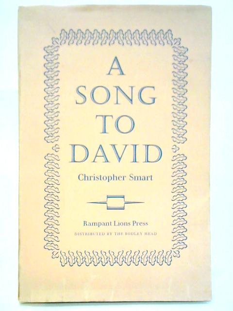 A Song to David By Christopher Smart