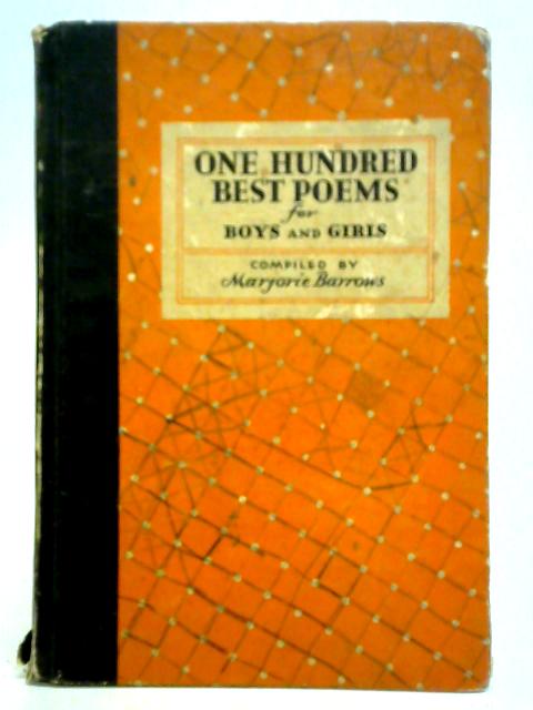 One Hundred Best Poems for Boys & Girls von Marjorie Burrows (Compiler)