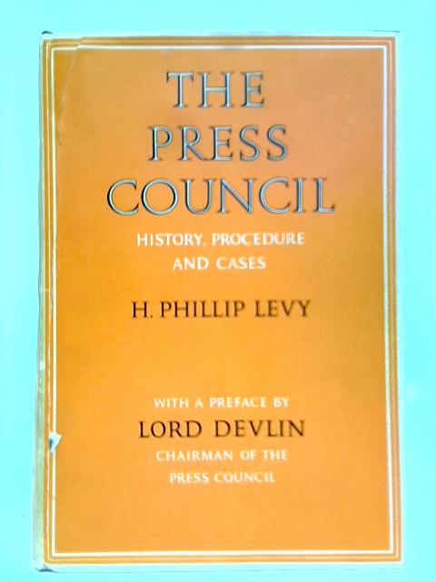 Press Council By H. Philip Levy