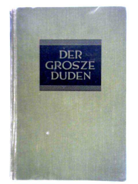 Der Grosze Duden By Theodor Matthias