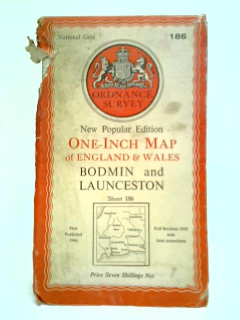 Bodmin & Launceston (Sheet 186) One-Inch Map of England & Wales von Stated