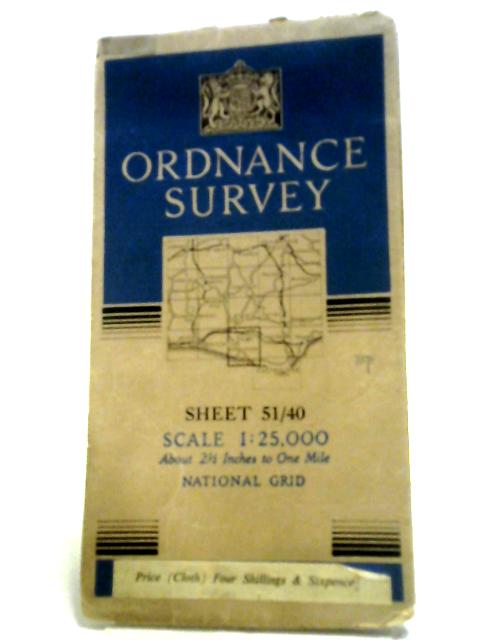 Ordnance Survey Sheet 51 40 By Ordnance Survey