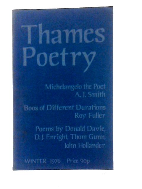 Thames Poetry. Winter 1975-6. Vol 1. No.1 von A. A. Cleary (ed)