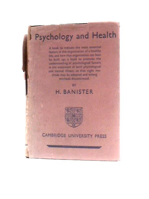 Psychology and Health By H.Banister