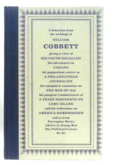 Cobbett's America By William Cobbett