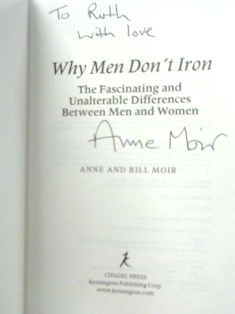 Why Men Don't Iron By Anne Moir