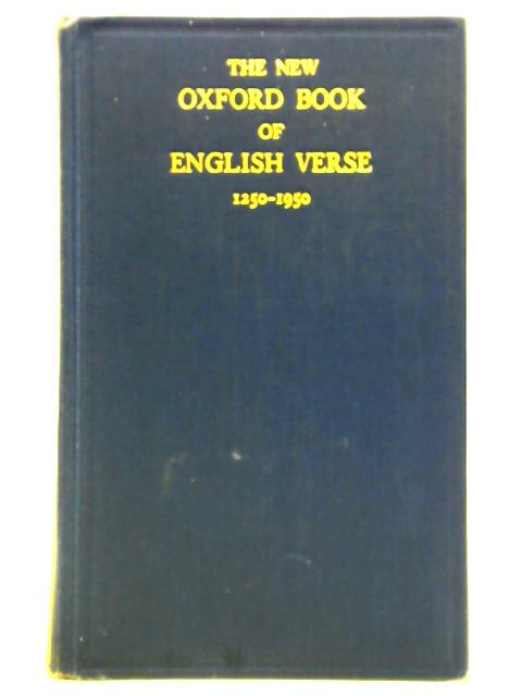 The New Oxford Book of English Verse 1250-1950 von Helen Gardner (ed.)