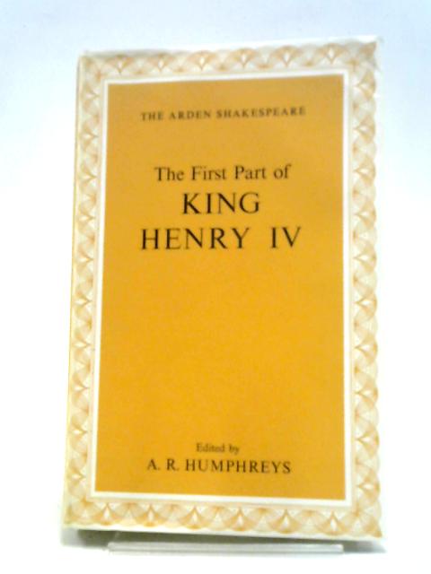 The First Part of King Henry IV von William Shakespeare,  A R Humphreys