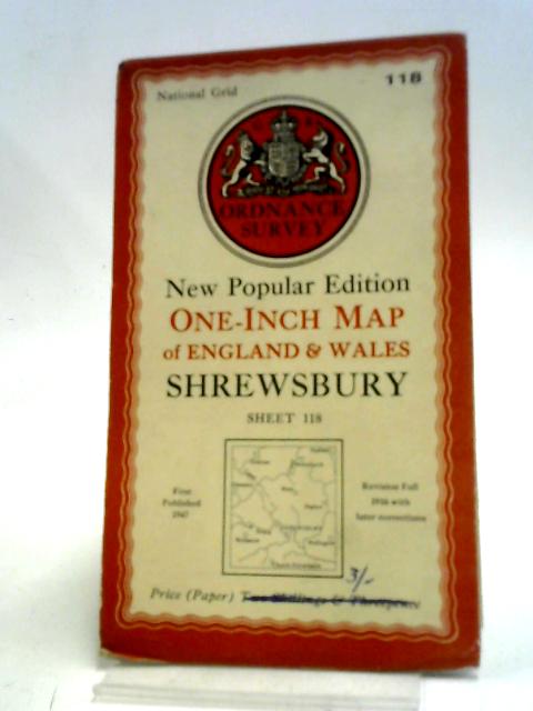 Ordnance Survey New Popular Edition One-Inch Map of England & Wales Shrewsbury Sheet 118 von Ordnance Survey