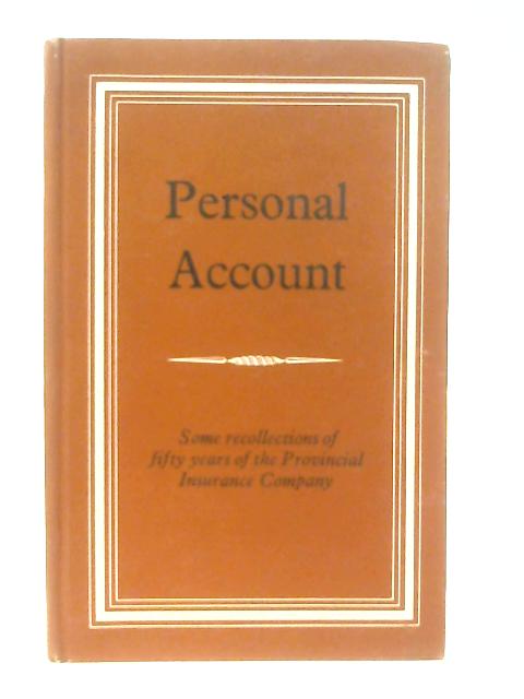 Personal Account By Sir S. H. Scott & F. C. Scott