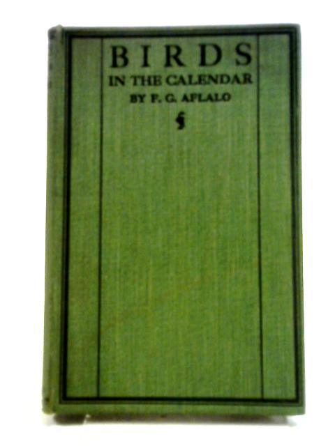 Birds In The Calendar By F G Aflalo