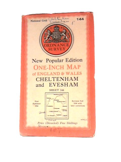 Ordnance Survey One-Inch Map of Great Britain Cheltenham and Evesham Sheet 144 von Unstated