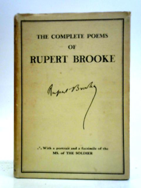 The Complete Poems of Rupert Brooke von Rupert Brooke