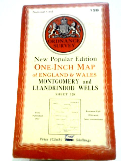 One InchMap: Montgomery and Llandrindod Wells: Sheet 128 von Unstated