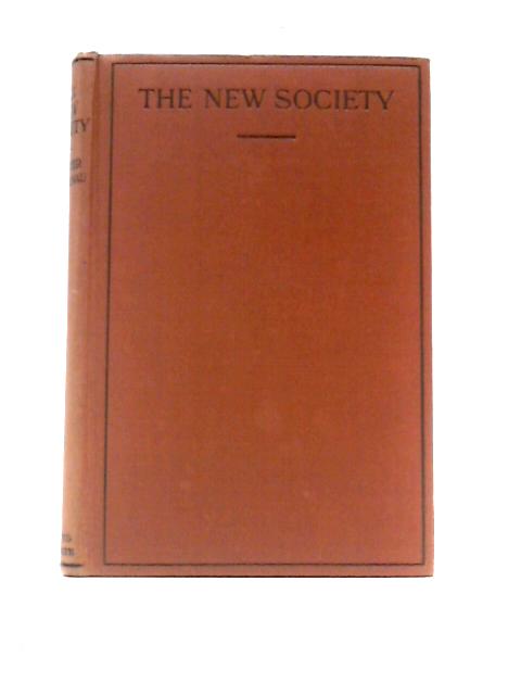 The New Society By Walther Rathenau