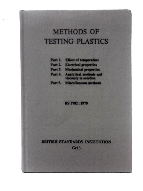 Methods of Testing Plastics von Various