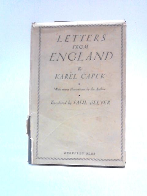 Letters from England By Karel Capek