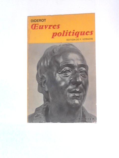 Oeuvres Politiques By Denis Diderot