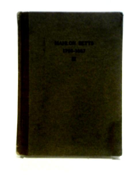 Mahlon Betts 1795 - 1867 By Various