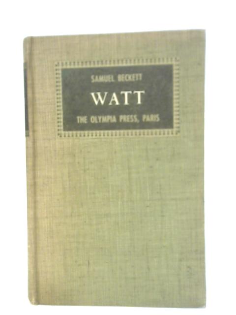 Watt By Samuel Beckett