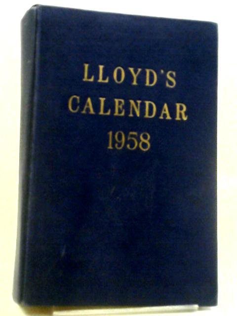 Lloyd's Calendar 1958 par Various